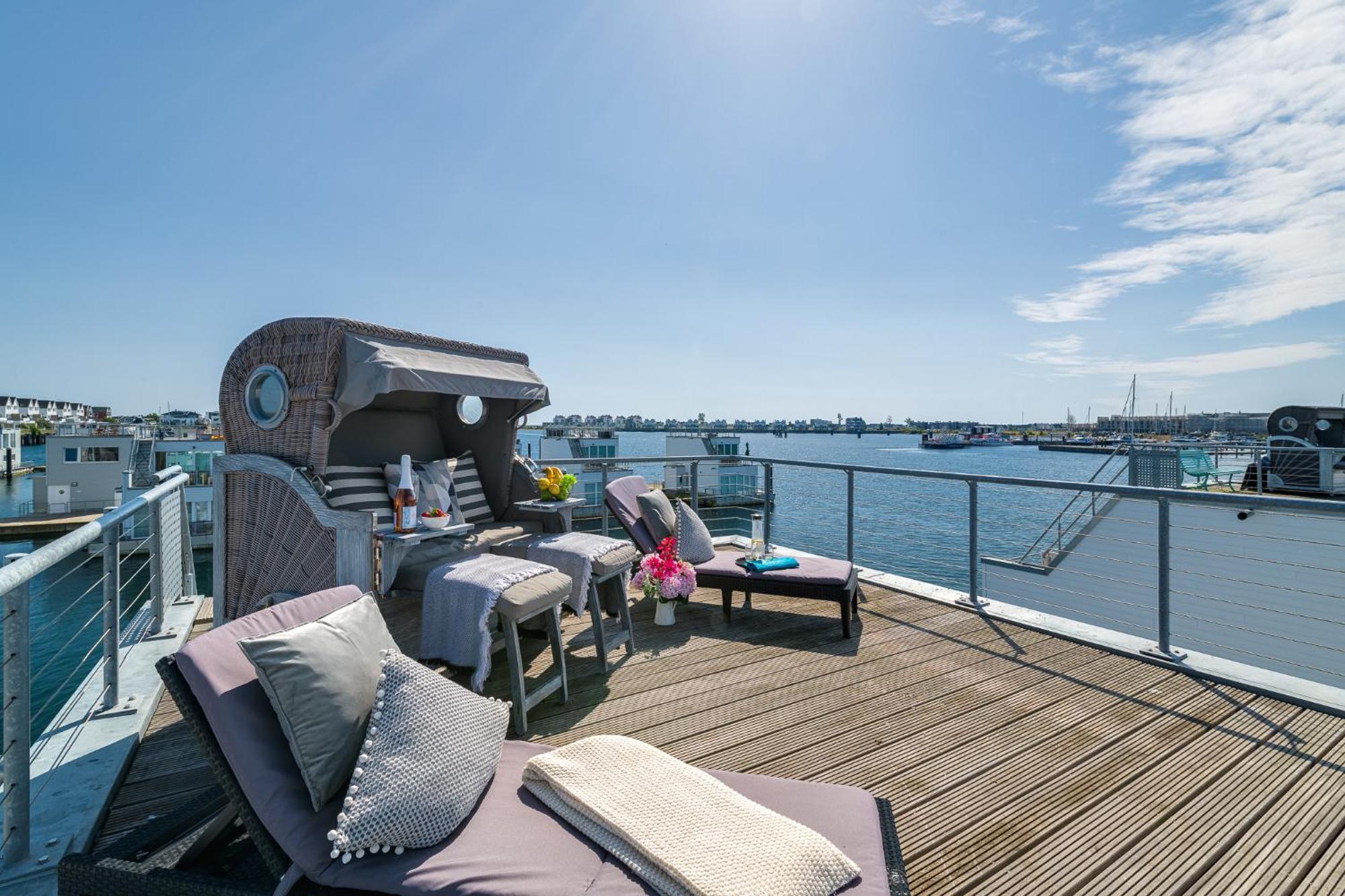 Triton: Meerblick, Sauna, Dachterrasse Olpenitz Exterior foto
